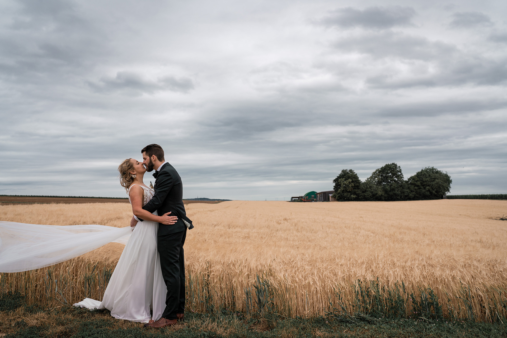 Brautpaar am Hochzeitstag
